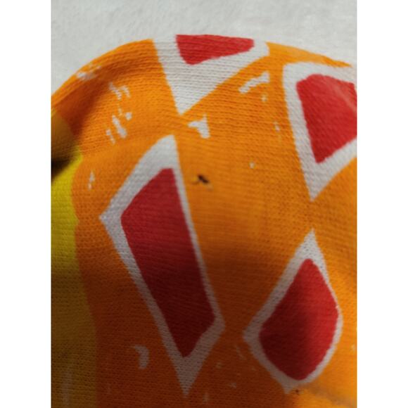 Vintage 80's Kid Core T-Shirt Maximalist‎ Colorful Art Teacher Patchwork Size L - Picture 8 of 9